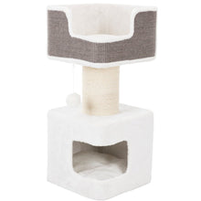 Ava XXL Jute & Plush 2-Level 34" Cat Tree with Scratching Post & Condo, Gray