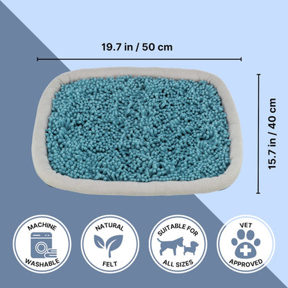 Snuffle & Seek Plate, Sniff Mat, Slow Feeder, Level 1 Enrichment Puzzle