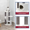 Pilar Plush & Sisal 3-Level 39.4" Cat Tower, Scratching Posts, Condo, Cat Toy