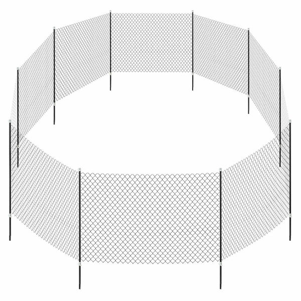 Portable Pet Fence, Mesh Dog Playpen, Outdoor Camping Fence, Easy to Transport