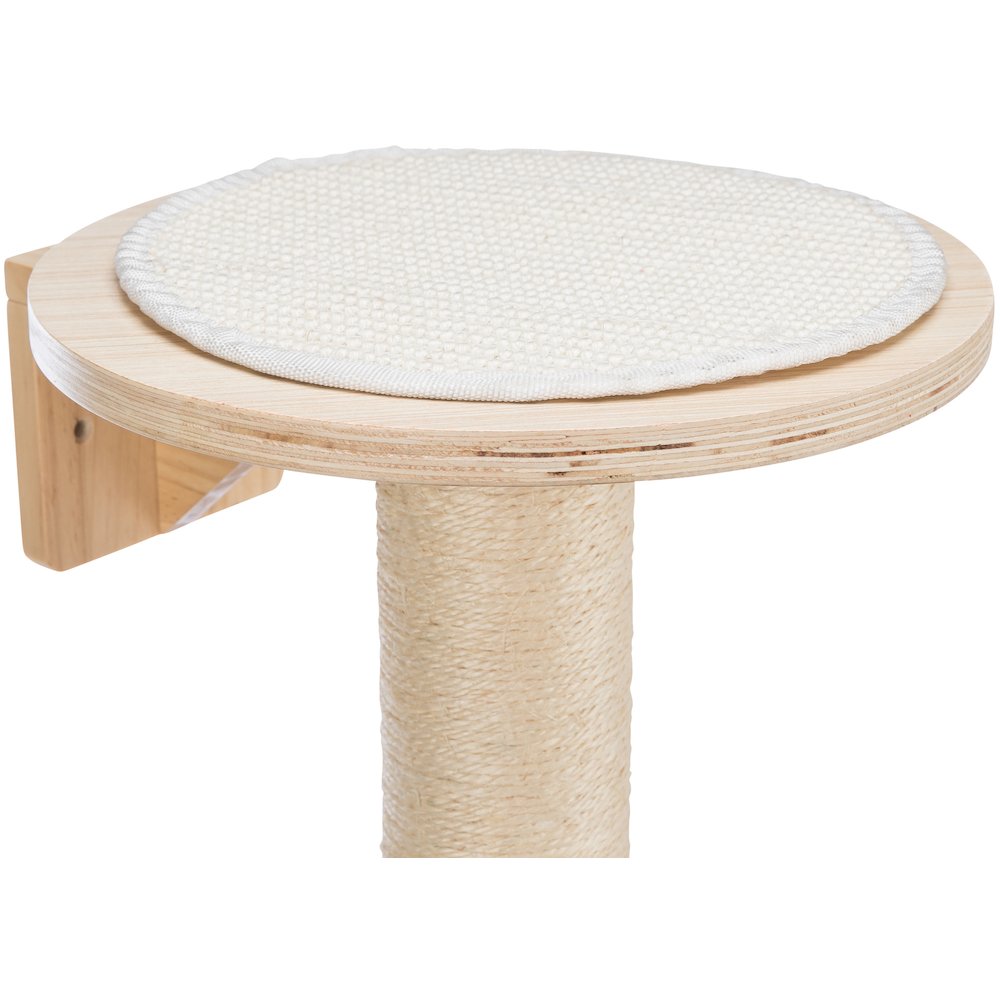 Mateo Wooden & Sisal 4-Level 54.3" Wall Mount Cat Tree, Scratching Posts & Condo