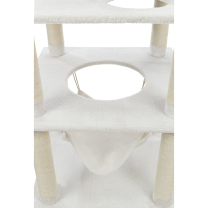 Abby Plush 4-Level 63.5" Cat Tree with Sisal Scratching Posts Condo & Cat Toy