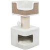 Ava XXL Jute & Plush 2-Level 34" Cat Tree with Scratching Post & Condo, Brown