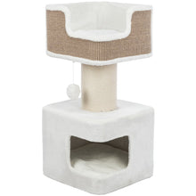 Ava XXL Jute & Plush 2-Level 34" Cat Tree with Scratching Post & Condo, Brown