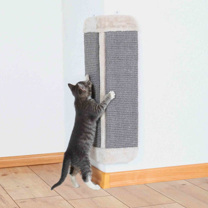 Wall Mount Sisal Scratching Board for Corners, Vertical Cat Scratcher, Gray