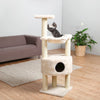Baza Plush & Jute 52" Cat Tower Scratching Posts Condo Perch Hammock Cat Toy