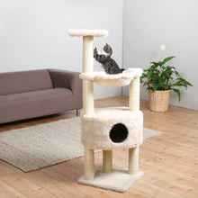 Baza Plush & Jute 52" Cat Tower Scratching Posts Condo Perch Hammock Cat Toy