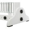 Expandable Wooden Freestanding Pet Gate with Pet Door, Expands to 71" Wide