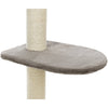 Altea Plush 3-Level 46.1" Cat Tree with Sisal Scratching Posts & Cat Toy, Gray