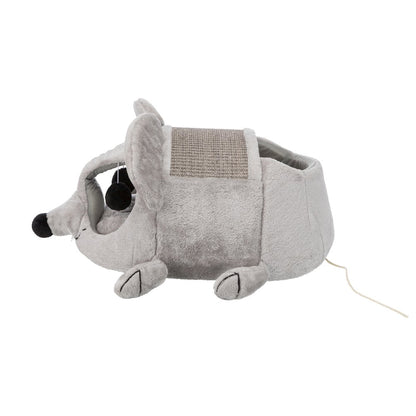 Lukas Plush Indoor Cat Condo with Sisal Scratching Surface & Removable Cushion