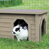 Wooden Small Animal Hideaway for Large Exercise Yards for Rabbits & Guinea Pigs