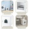 Small Cat Litter Box Enclosure Hidden Litter Indoor Cat Furniture Pet Home