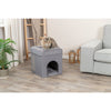 Crazy Cube Stackable 1-Story Indoor Cat Condo, Cat House with Scratching Pad