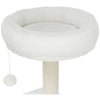 Seli Plush 4-Level 59" Cat Tree with Sisal Scratching Posts, Condo & Cat Toy