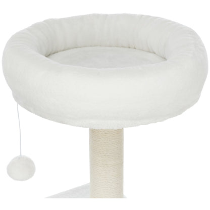 Seli Plush 4-Level 59" Cat Tree with Sisal Scratching Posts, Condo & Cat Toy