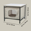 Emmie Indoor Cat Condo, Cat Bed Side Table, Cat Hideaway Cave with Cozy Cushion