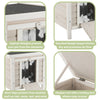 natura 1-Story Weatherproof Small Outdoor Cat House with Hinged Roof, Gray