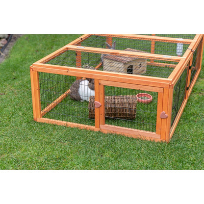 Weatherproof Outdoor Large Small Animal Cage and Run Extension w-Hinged Roof