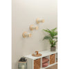 Wall Set 3 Multi-Level Wall Mounted Cat Perch System with 3 Sisal Posts, Natural
