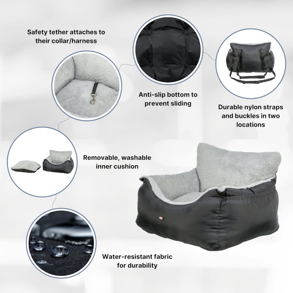 Convertible Lite Pet Car Seat, Dog Booster Seat, Travel Pet Bed