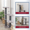 Altea Plush 3-Level 46.1" Cat Tree with Sisal Scratching Posts & Cat Toy