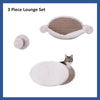 Liam Multi-Level Wall Mounted Cat Perch-Lounge Set, Brown