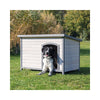 natura Classic Dog House, Large, Gray
