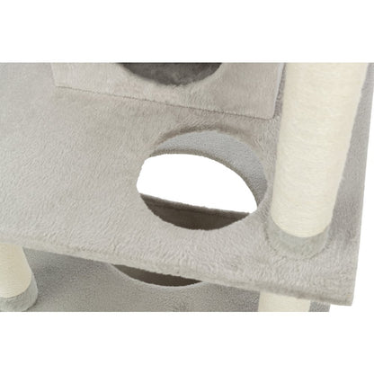 Abby Plush 4-Level 63.5" Cat Tree with Sisal Scratching Posts Condo & Cat Toy