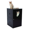 2-Story Cat Litter Box Enclosure Hidden Litter Indoor Cat Furniture Accent Table