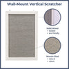 Wall Mount Scratching Board, Vertical Scratching Mat, Sisal Cat Scratcher
