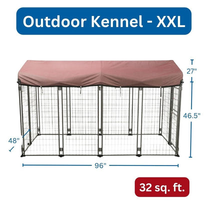 Deluxe Outdoor Dog Kennel, XXL