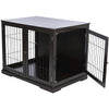 38.7" Dog Crate, Wooden Indoor Kennel Furniture for Large Dogs Up to 66 lb