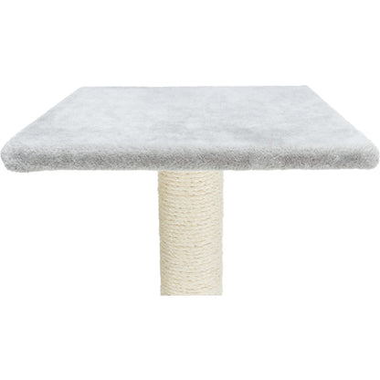 Espejo 27" Sisal Cat Scratching Post with Plush Platform, Gray
