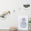 Eden Wall Mount Cat Tree Set, 2 Condos with 3 Steps, Cat Furniture