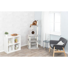Abby Plush 4-Level 63.5" Cat Tree with Sisal Scratching Posts Condo & Cat Toy