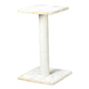 Espejo 27" Sisal Cat Scratching Post with Plush Platform, Beige