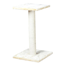 Espejo 27" Sisal Cat Scratching Post with Plush Platform, Beige