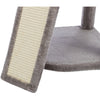 Adriana Plush & Sisal 3-Level 41.7" Cat Tree with Scratching Posts & Condo, Gray