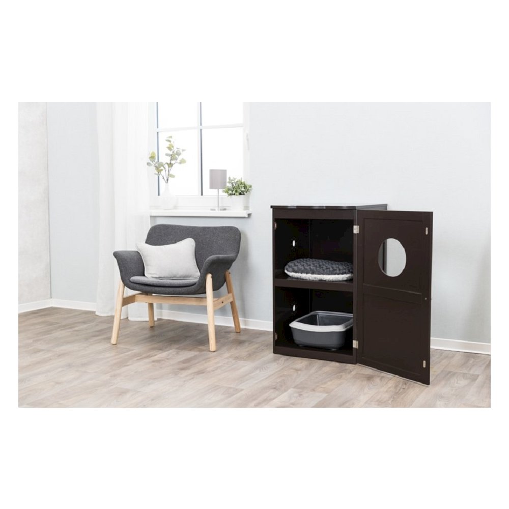 2-Story Cat Litter Box Enclosure Hidden Litter Indoor Cat Furniture Accent Table