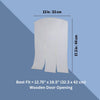 natura 13 x 17.3" Vinyl Door Flaps for Wooden Outdoor Dog Houses, Clear Plastic