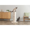 Soria Plush & Sisal 31.5" Square Scratching Posts, Cat Toys for Hunting, Beige