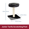 Junior Tarifa  Plush & Sisal 20.5" Scratching Post with Padded Platform