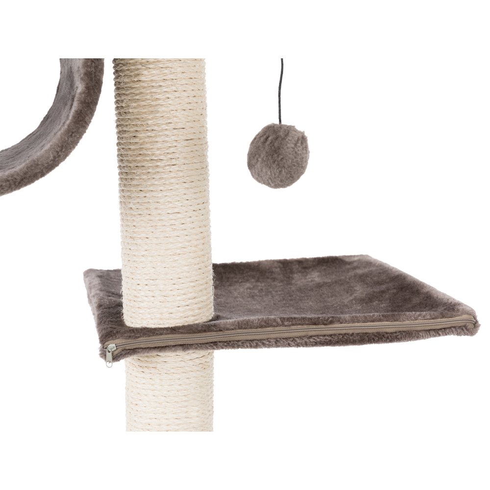 San Fernando Plush & Sisal 3-Level 41.7" Cat Tree, Scratching Posts & Condo