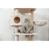 Anna Jute 50" Cat Tree Scratching Posts Condos Hammocks Perches Cat Toy, Beige