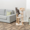 Tulia Senior Plush & Sisal 4-Level 40.2" Cat Tree, Scratching Posts & Bed, Beige
