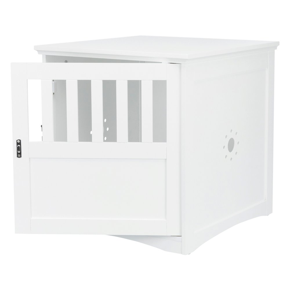 1-Door 20" Wooden Indoor Furniture Style Crate for Small Dogs, White