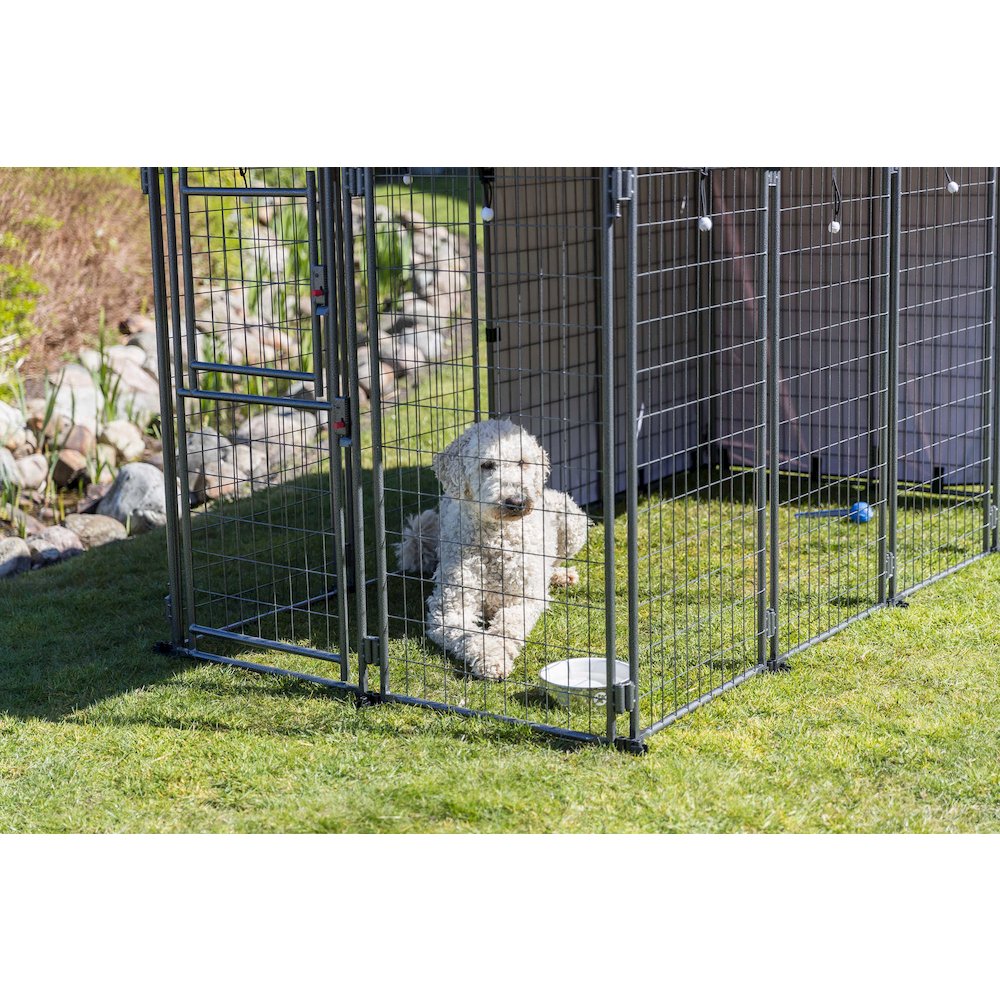 Dog Kennel Sunshade, All Weather Side Panel, Fits 8x4x4.5-FT Kennel, Burgundy