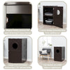 2-Story Cat Litter Box Enclosure Hidden Litter Indoor Cat Furniture Accent Table