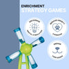 Dog Activity Windmill Strategy Game, Level 1, Beginner Dog Puzzle Toy