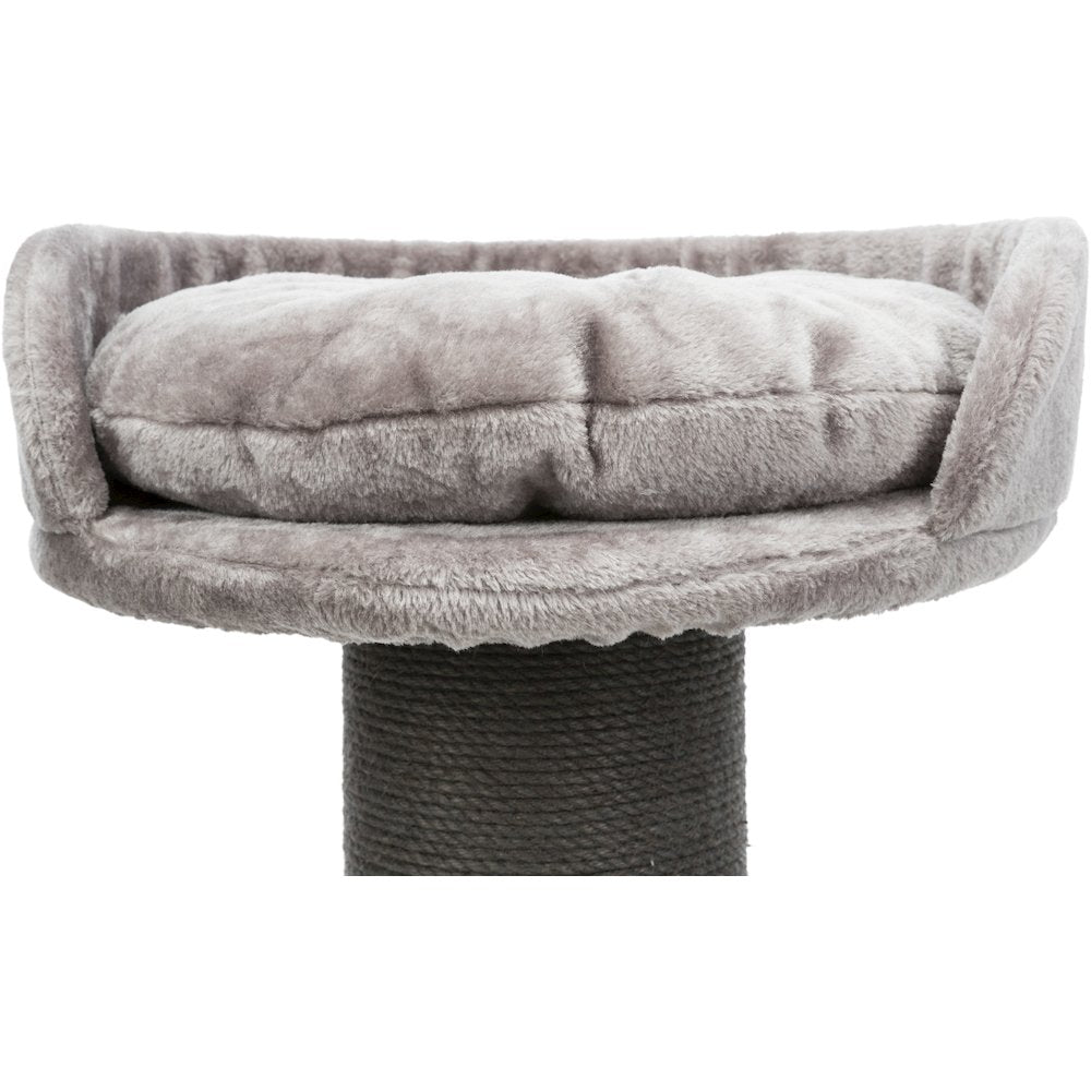 Pepino Sisal 35" Scratching Post with Plush Platform Bed and Dangling Cat Toy